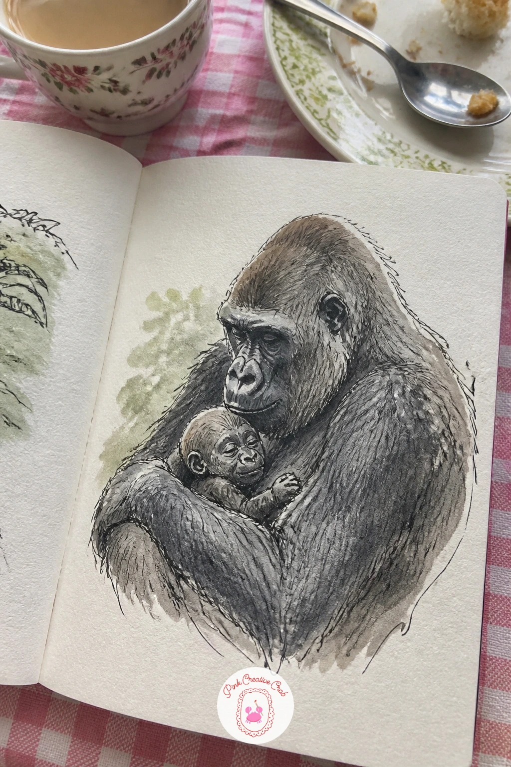 Gorilla Mum Holding Her Baby — Close with a gorilla mother holding her baby against her chest, a quieter moment worth the extra time if you have it left.