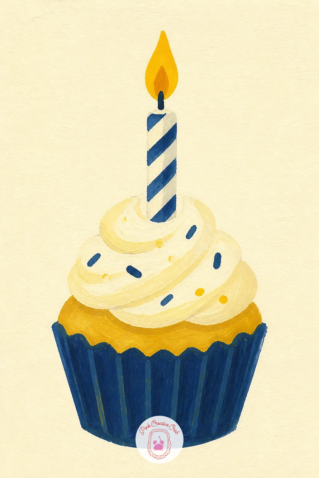Cupcake With One Candle — Keep the mood quiet with a cupcake with one candle, a small subject that rewards careful proportion more than anything else. Cupcake