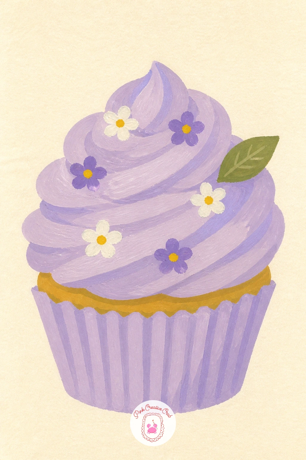 Lavender Cupcake With Tiny Flowers — A lavender cupcake with tiny flowers is a gentle study in restraint, since the whole charm comes from how small and few