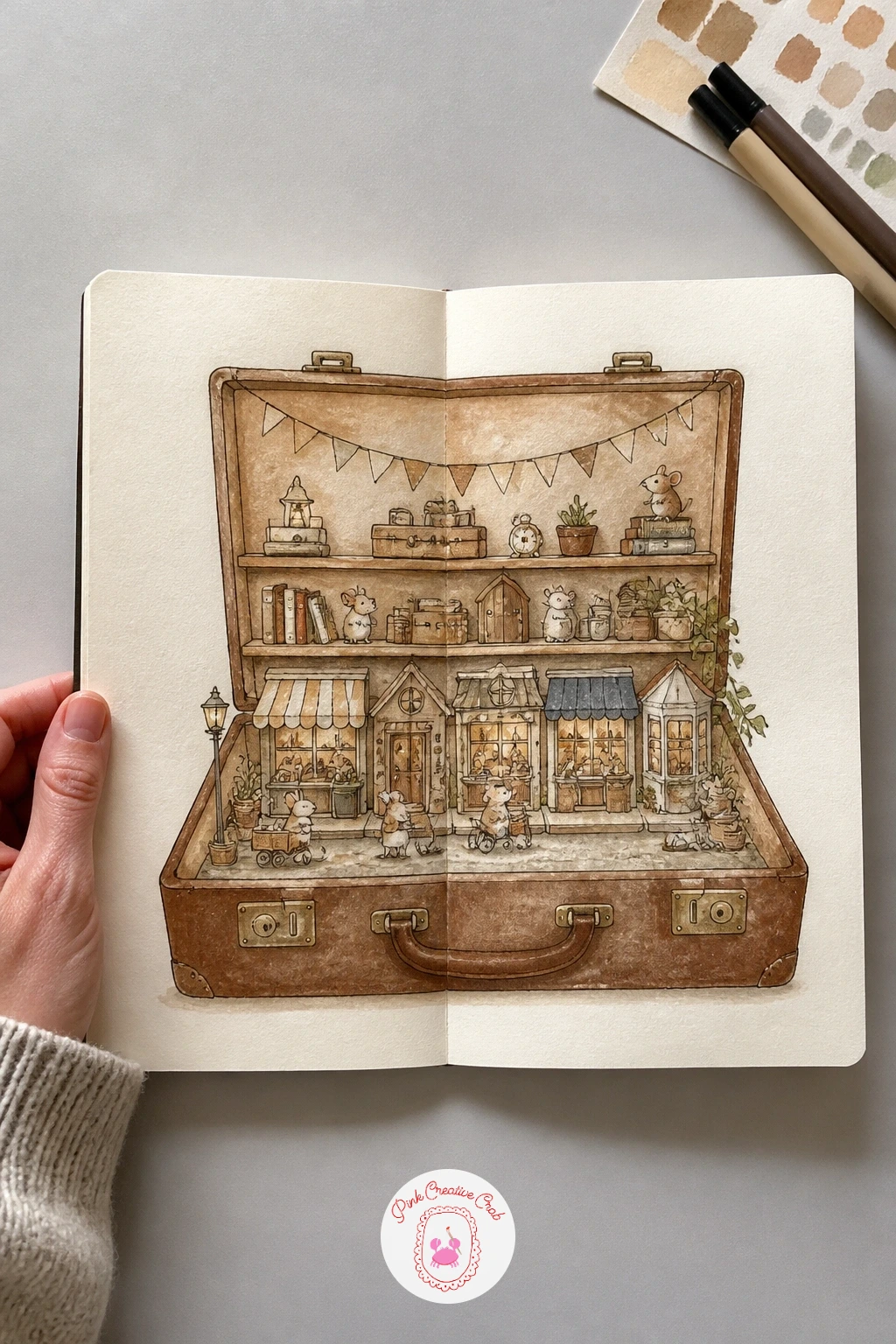 31 Creative Sketchbook Ideas Where Tiny Animals Live Inside Everyday Things