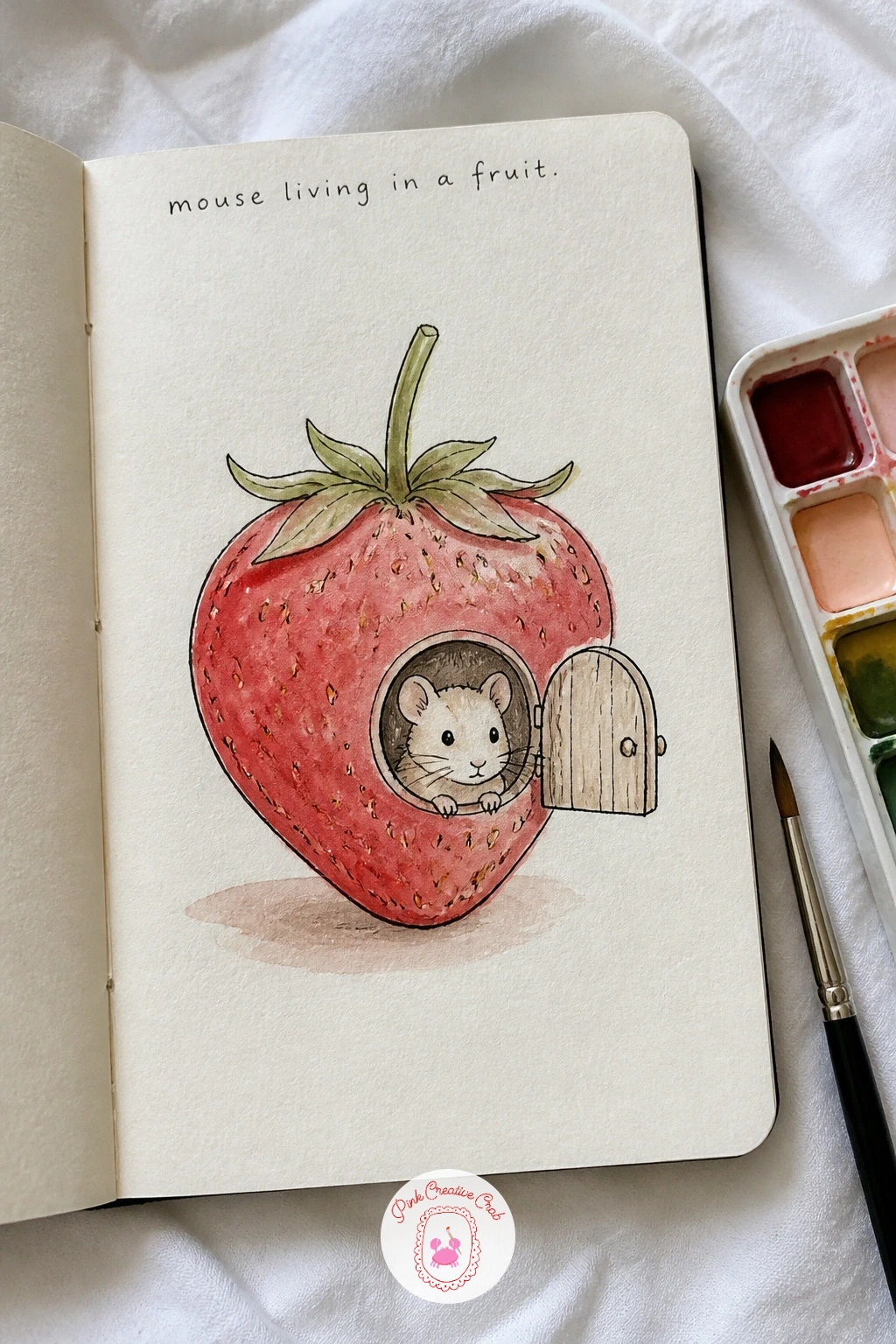 Mouse Living In A Fruit — A mouse living in a fruit takes the tiny house idea somewhere sillier, carving a little round doorway straight into an orange, a