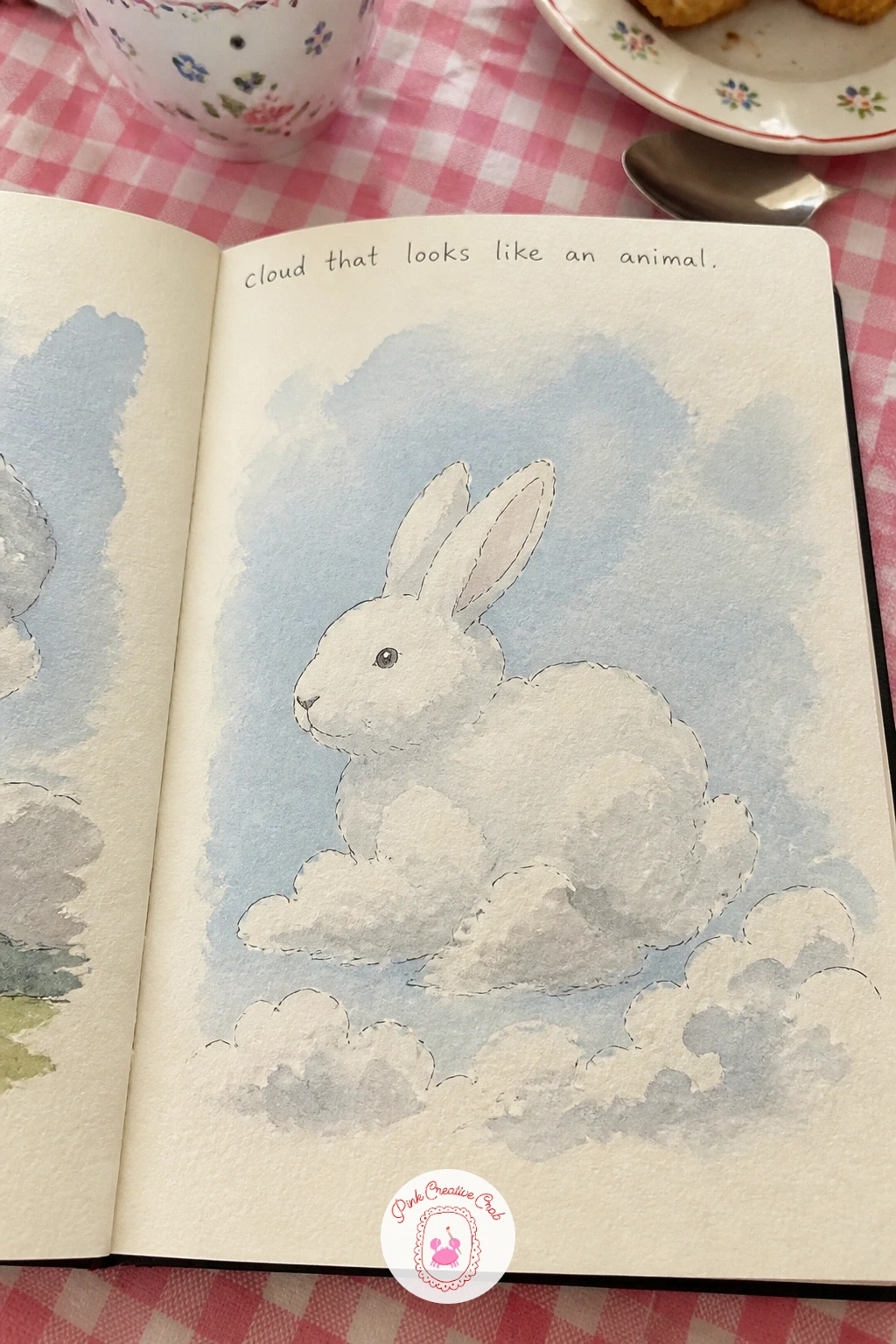 Cloud That Looks Like An Animal — A cloud shaped like an animal is a loose, forgiving subject since clouds are not meant to have hard edges anyway. Sketchbook