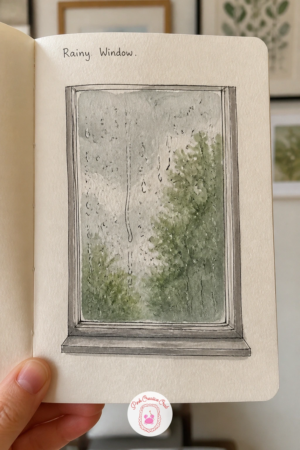Rainy Window — A rainy window is a satisfying subject because the mood does most of the work for you, built from just a window frame and a scatter of