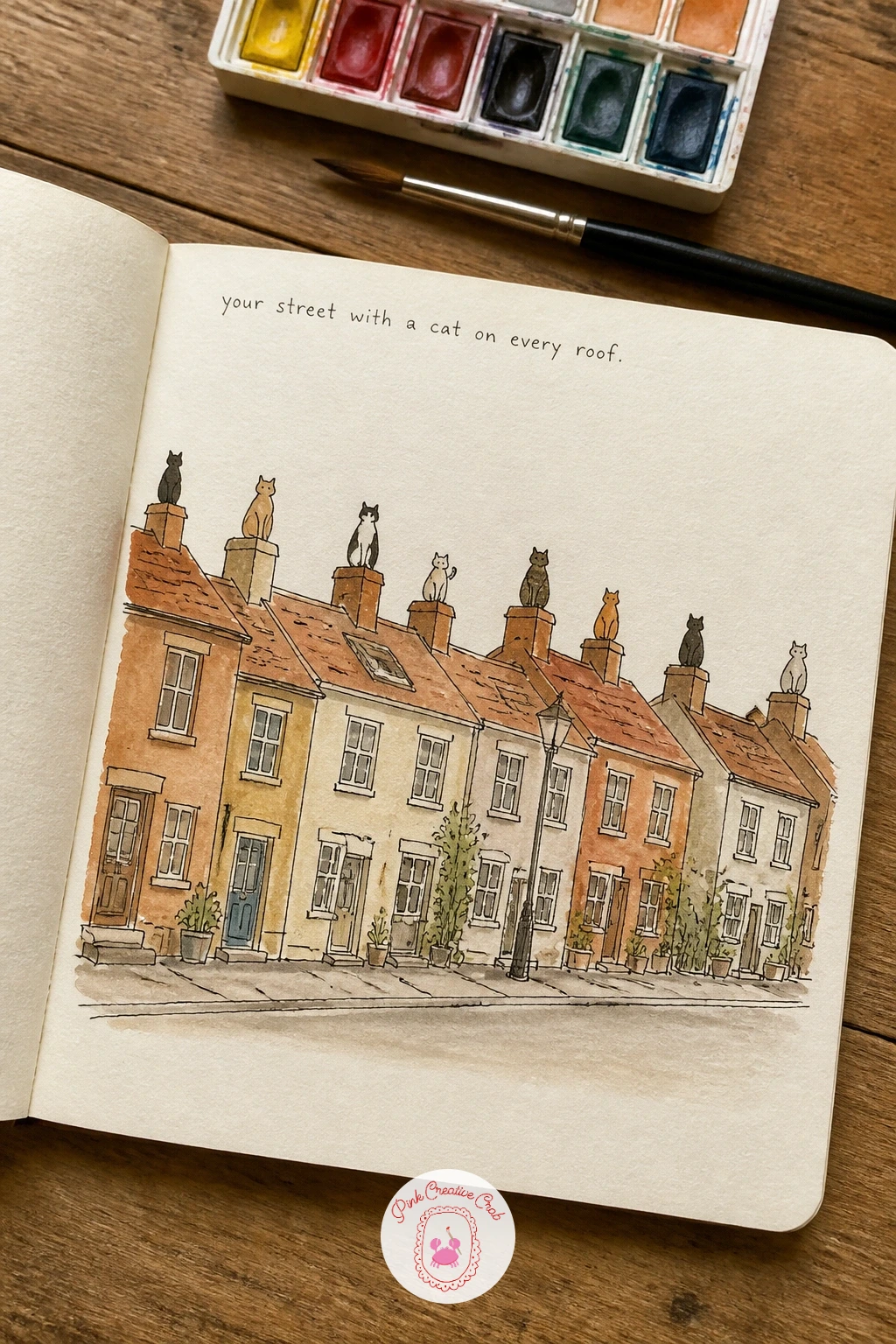 Your Street With A Cat On Every Roof — Ending on your street with a cat on every roof gives you a chance to pull in nearly everything practiced so far