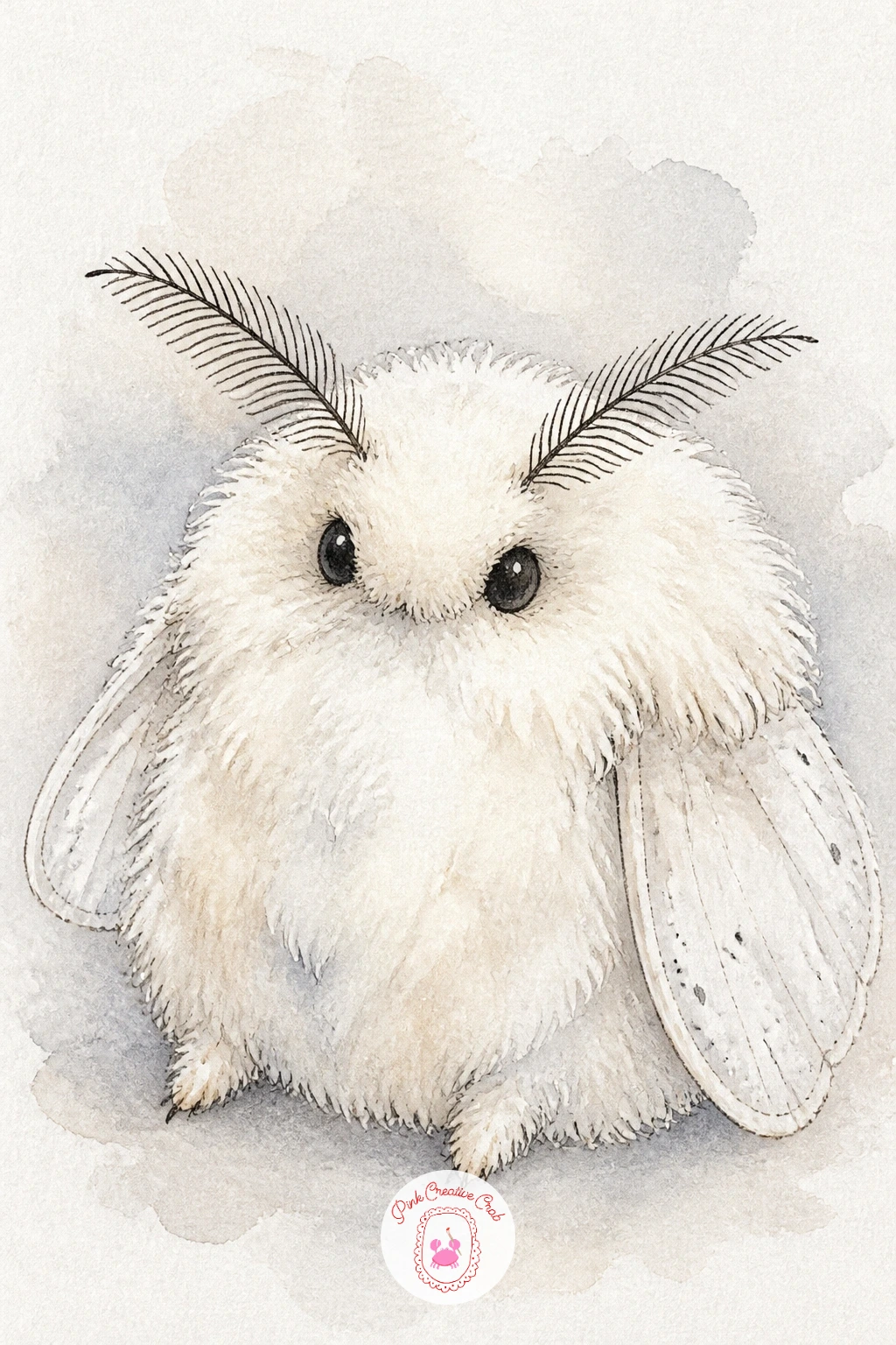 Fluffy Poodle Moth — The poodle moth, with its impossibly round, fluffy white body and tiny folded wings, makes a playful change of pace after so many