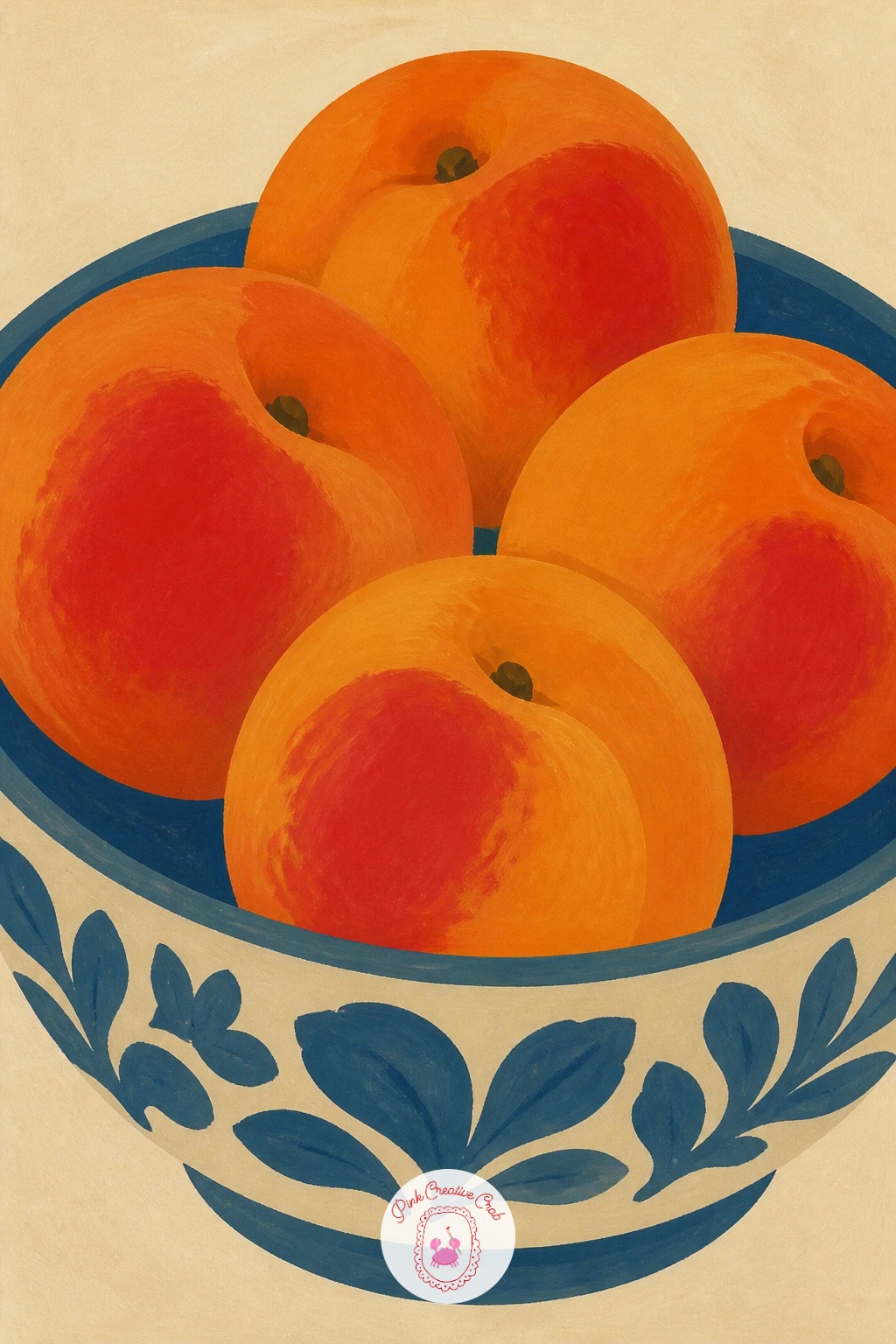 Bowl of Peaches — Start the whole list with a bowl of peaches, the simplest way to warm up before anything more complicated. Peach drawing