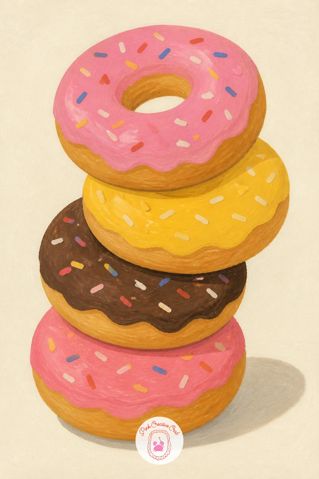 Donut Tower — Stack things up with a donut tower, three or four donuts piled on top of each other like a tiny leaning monument, which is a fun test of balance