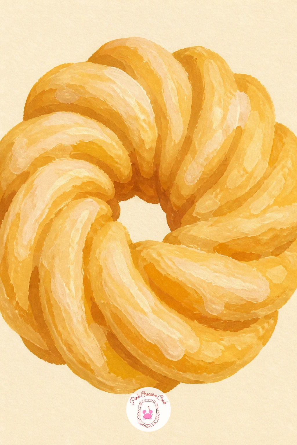 Cruller — Try a different shape altogether with a cruller, its twisted ridged body making it the most fun outline in the whole list to draw. Donut drawing