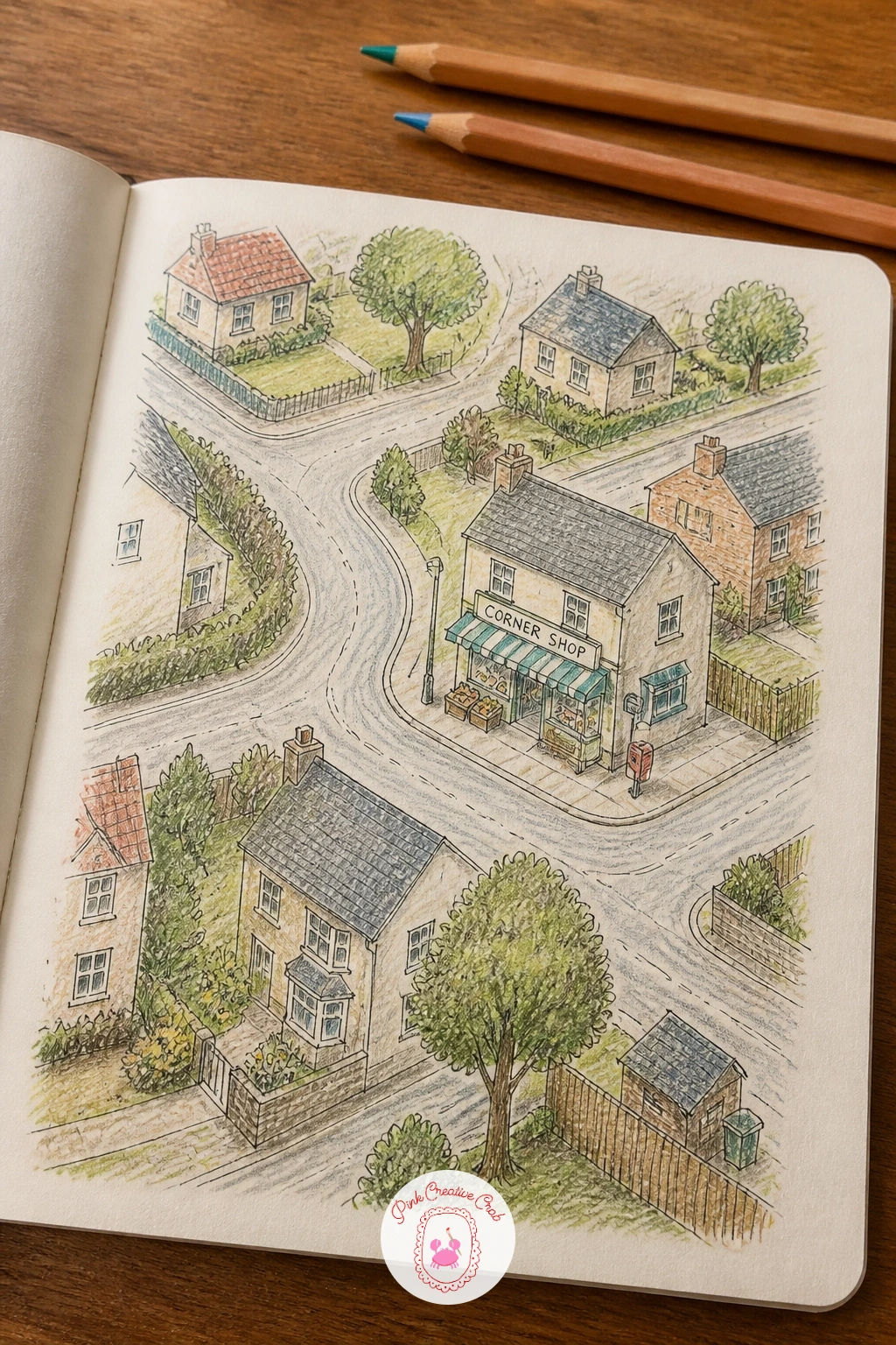 A Map Of Your Neighborhood — Walk out your own front door in your mind and draw the streets you actually know. How to fill your sketchbook