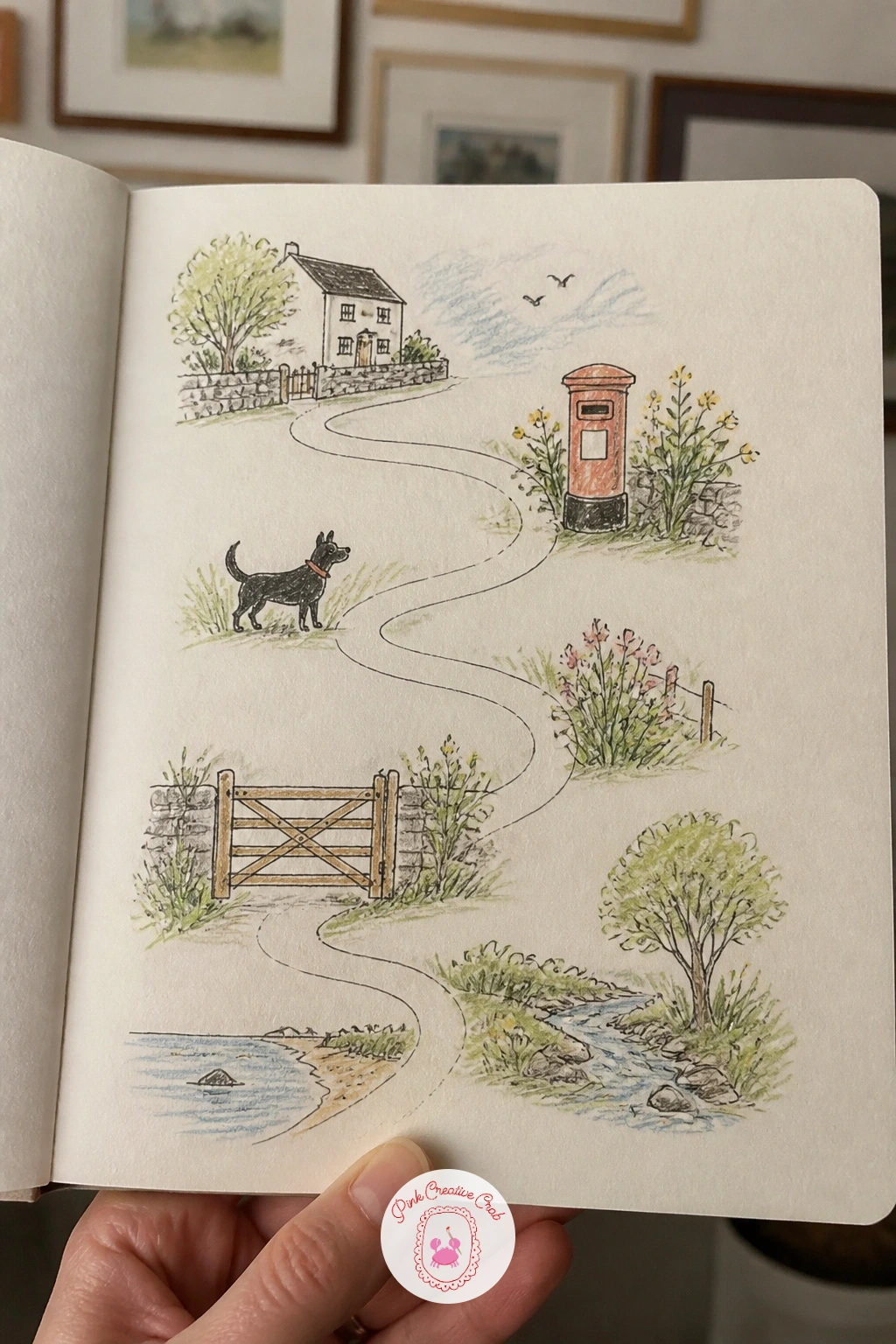 A Walk Drawn In Order — Take your usual walk and notice everything you pass without stopping to draw any of it yet. How to fill your sketchbook