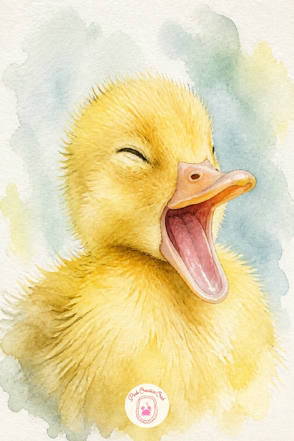 Duckling Yawning — Zoom right in with a duckling yawning, a close-up portrait subject that captures a tiny, fleeting expression beginners often shy away from