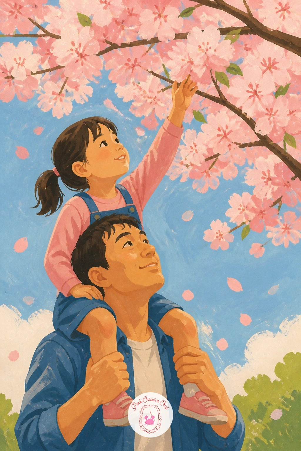 Child Reaching From Her Father's Shoulders — Bring the scale back down to something personal and close for this one, a child on her father's shoulders reaching