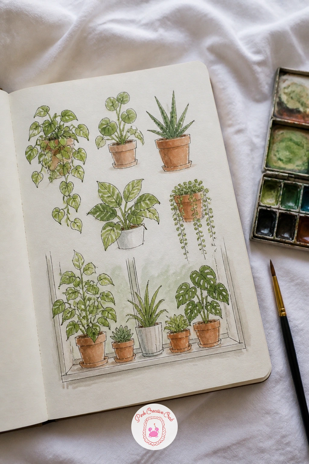 Windowsill Houseplants — Houseplants on a sill give you a built in eye level to work with, since you are almost certainly looking slightly up at the leaves and