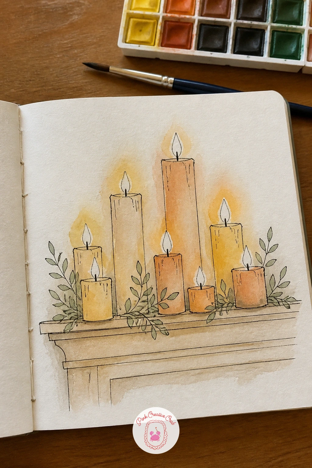 Candles on the Mantel — Candles lined up on a mantel give you a chance to play with a single light source, since the flame itself is the brightest point on the