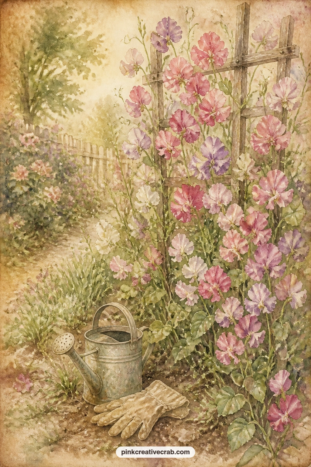 32 Free Anne of Green Gables Junk Journal Pages With Apple Blossoms, Puffed Sleeves and Island Lakes