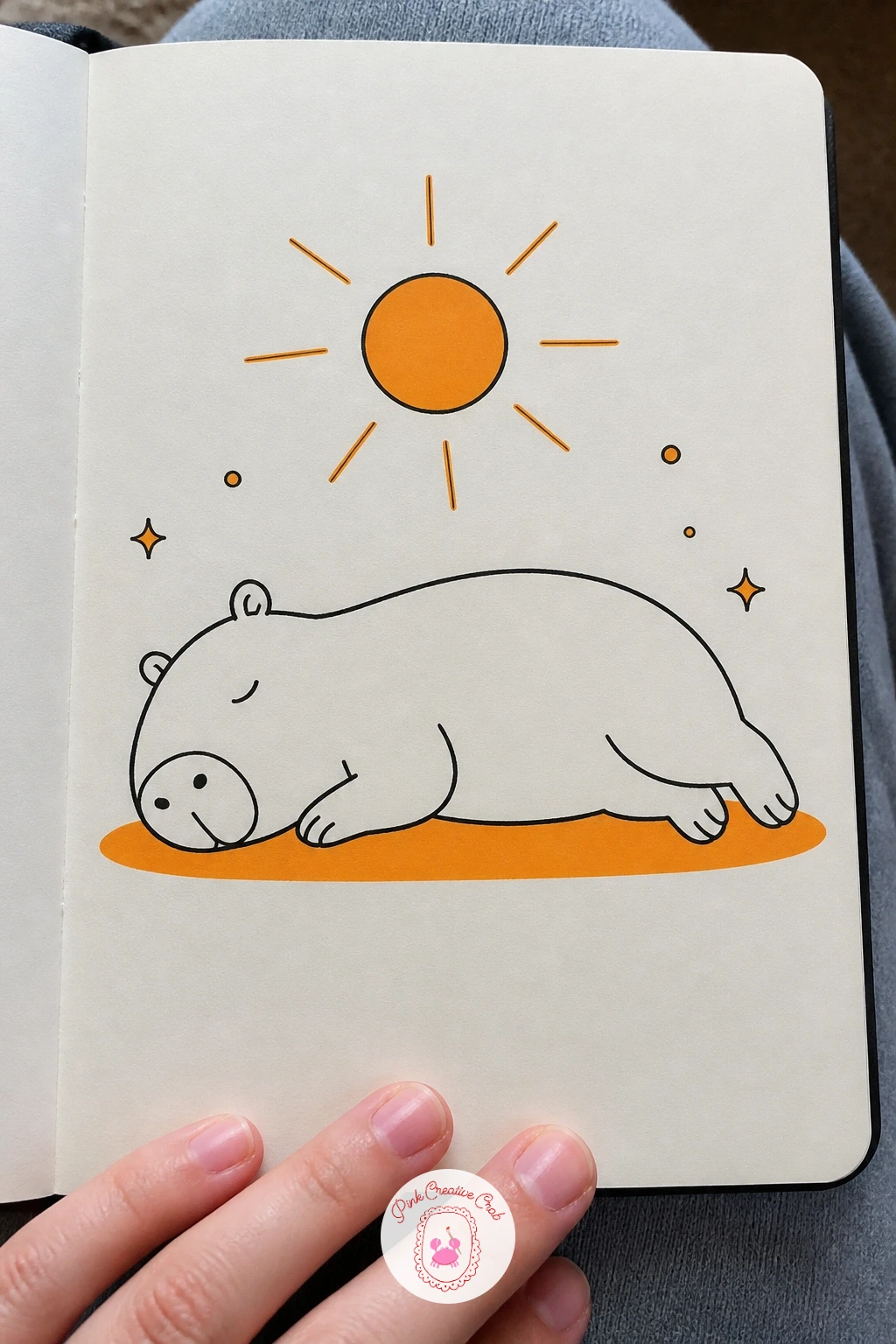 Capybara Napping in the Sun — Napping is the next step up from munching, because now the whole body stretches out flat instead of sitting upright. Capybara
