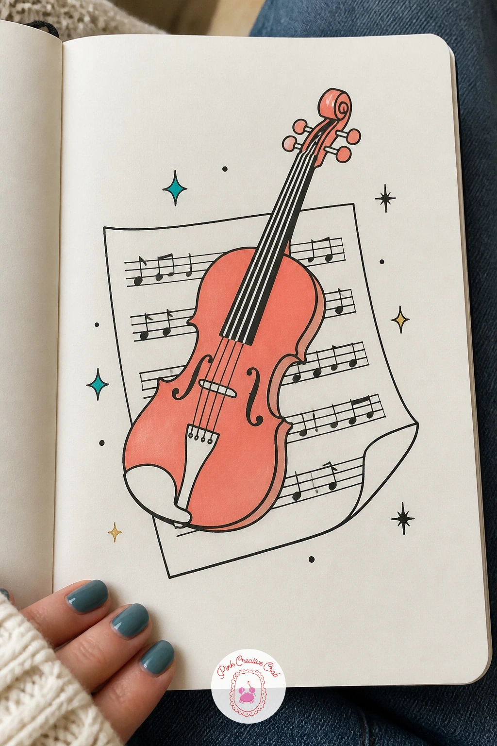 Violin On Sheet Music — A violin resting on a sheet of music is a quieter subject after all that movement, good for practicing confident single lines. Music