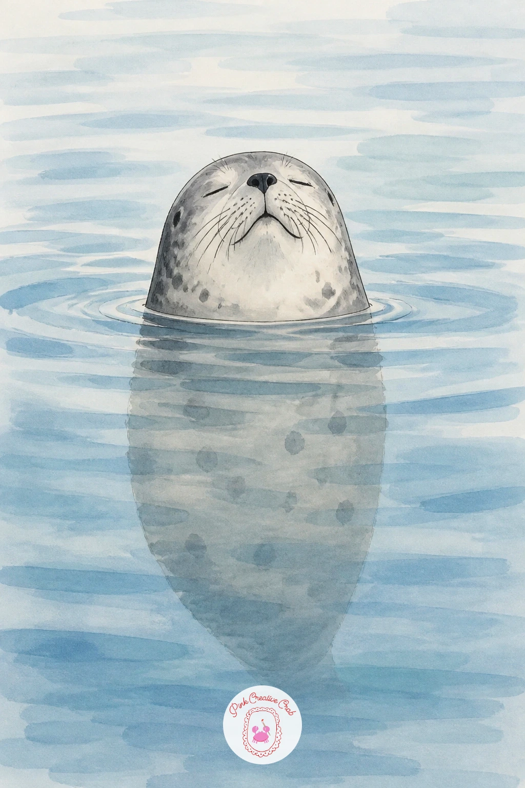 Seal Sleeping Upright in the Water — Seals really do sleep bobbing upright in the water, nose just above the surface, which makes a quietly strange and