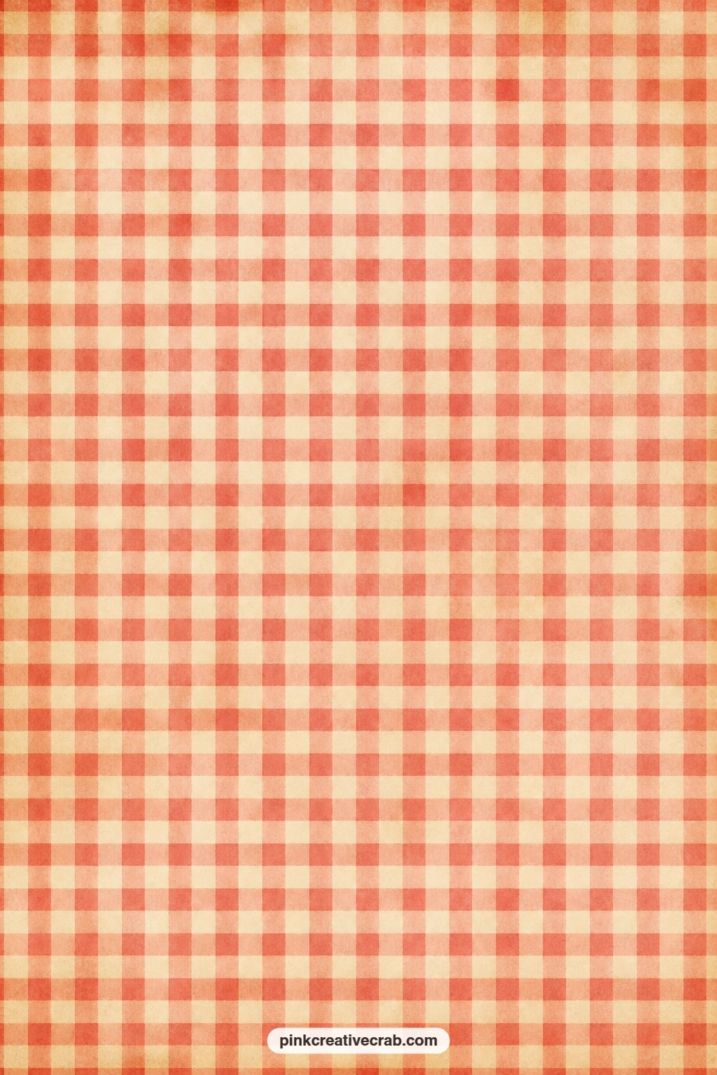 Swiss Check Background Paper printable page — This red and white check works well as a cover wrap, a pocket backing, or a strip tucked behind a tipped in