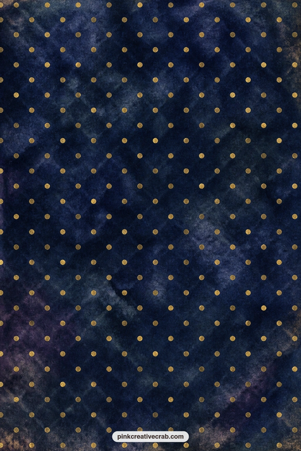 Deep Blue Velvet With Gold Dots printable page — This one reads as a rich cover paper, a mat behind a tarot spread photo, or the base layer under a die cut