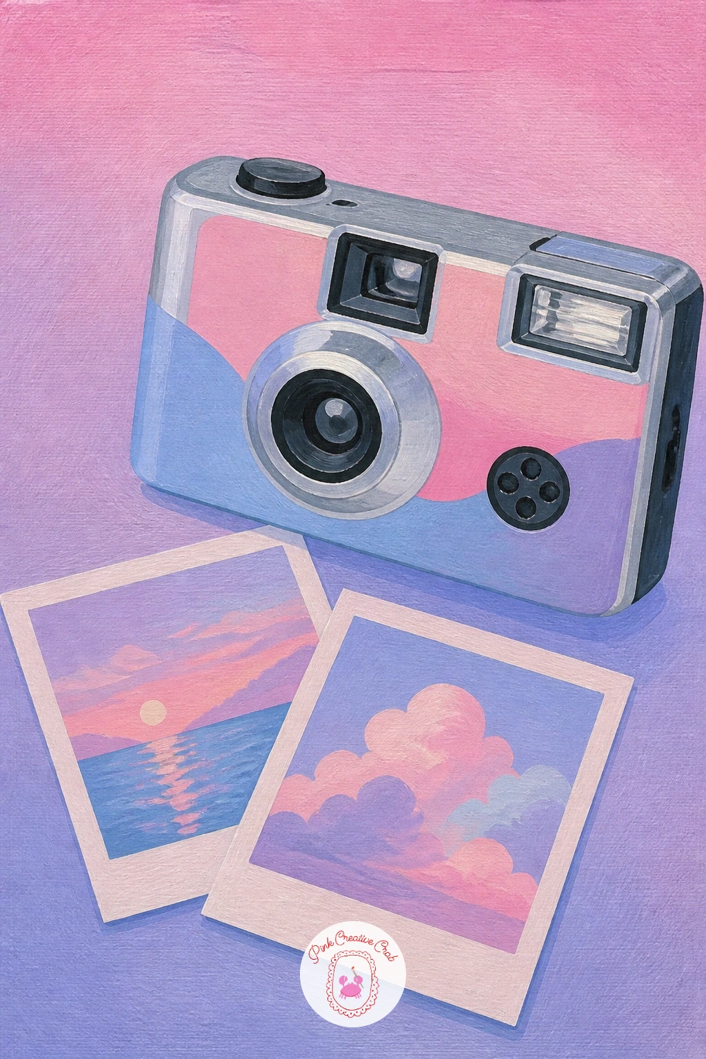 Disposable Camera Beside Photo Prints — A disposable camera next to a small stack of photo prints makes a fun still life once you've warmed up on simpler