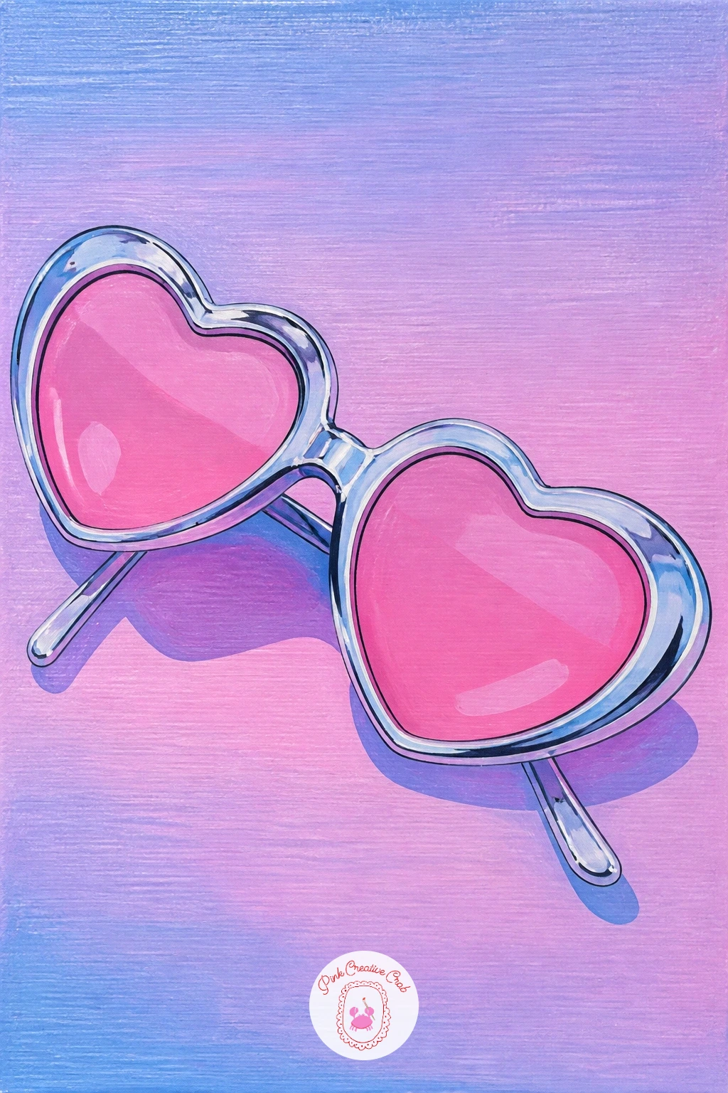 Heart-Shaped Sunglasses Still Life — Heart-shaped sunglasses make a bold, graphic little still life once you want something punchier than fabric folds. Y2k