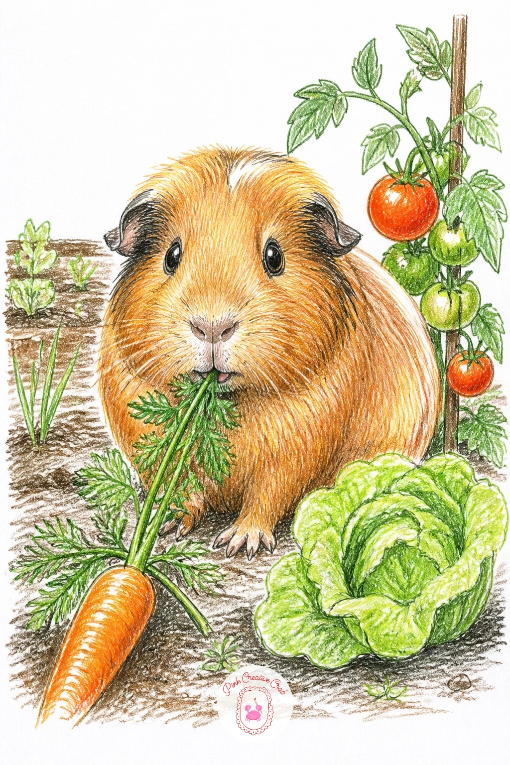 Guinea Pig In Vegetable Patch — Close the whole list out with a guinea pig in a vegetable patch, which pulls together fur, foliage and a bit of garden scenery