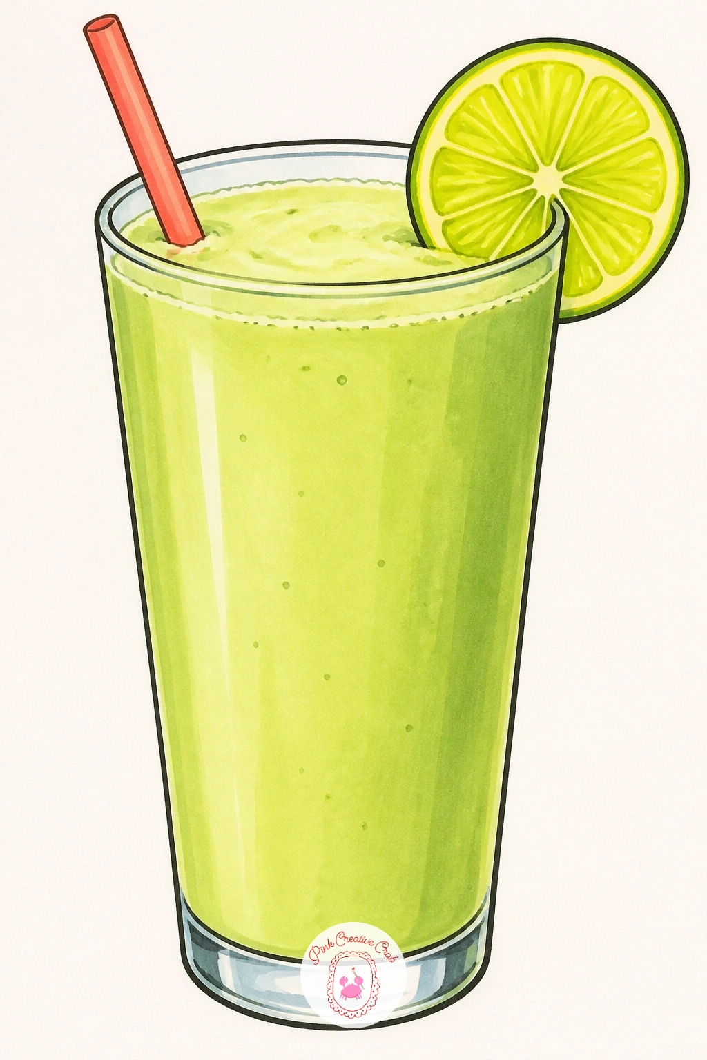 Avocado Smoothie in a Glass — Cool things down with a tall glass of pale green smoothie, maybe topped with a straw and a thin wheel of lime on the rim. Avocado