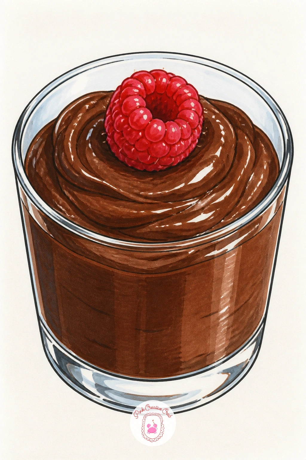 Avocado Chocolate Mousse in a Cup — Turn the fruit into a dessert: a small glass cup of chocolate avocado mousse, maybe topped with a berry or a mint leaf.