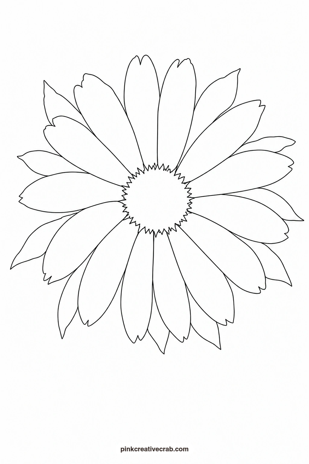 Orange and Grey Flower Head Outline printable page. Floral watercolor