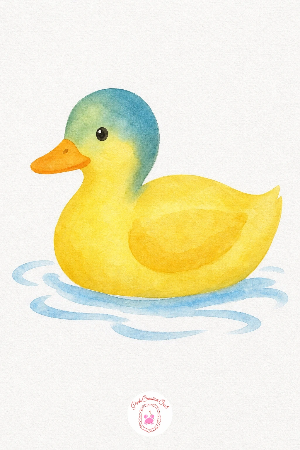 Duck — Paint the head first in a blended green-blue wash, letting the two colours shift into each other while wet for that classic duck sheen. Watercolor