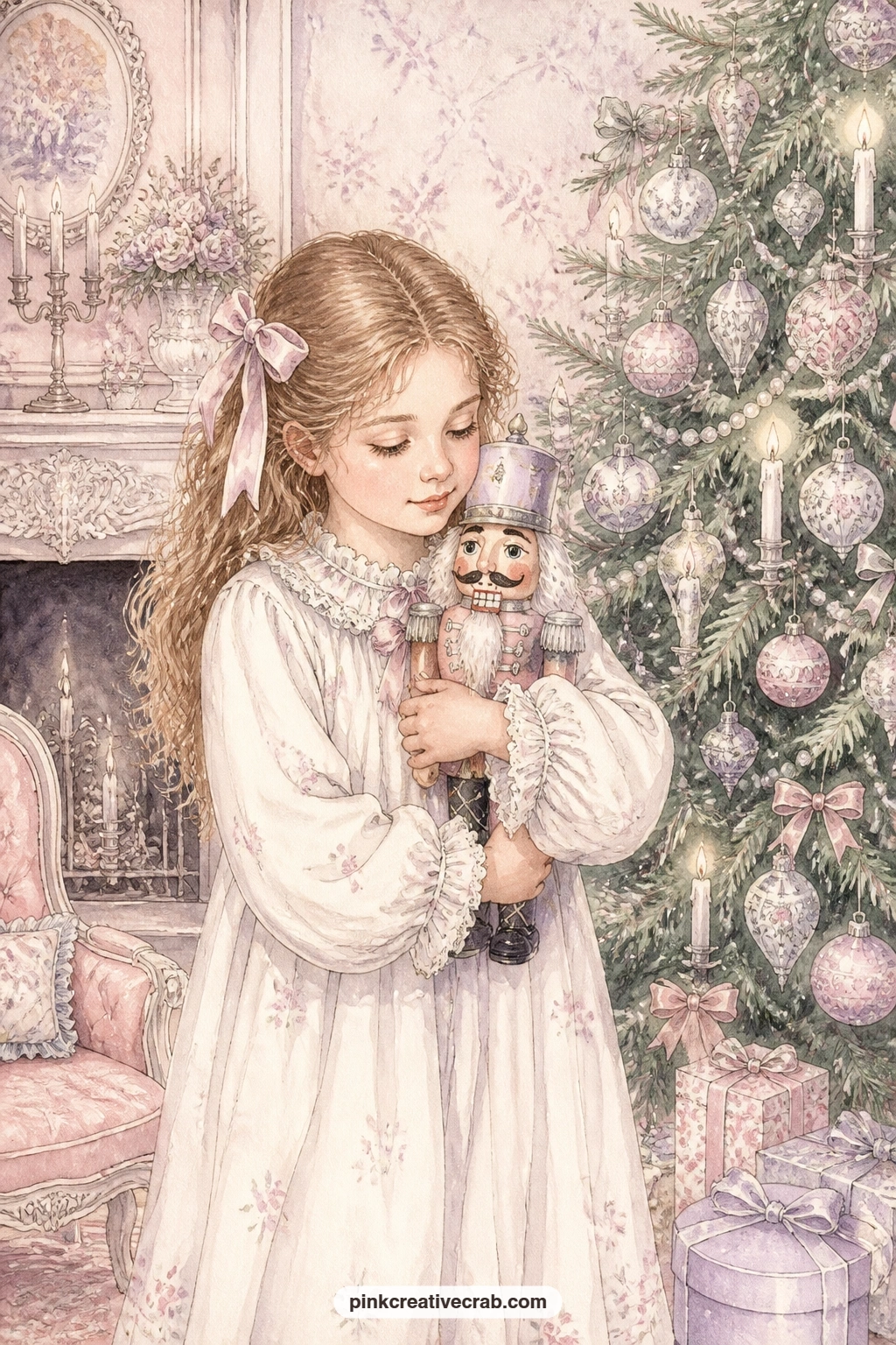 Marie And Her Nutcracker printable page — Tuck a short note here about the gift that started it all, a toy given or received, or paste in a tiny tag shaped