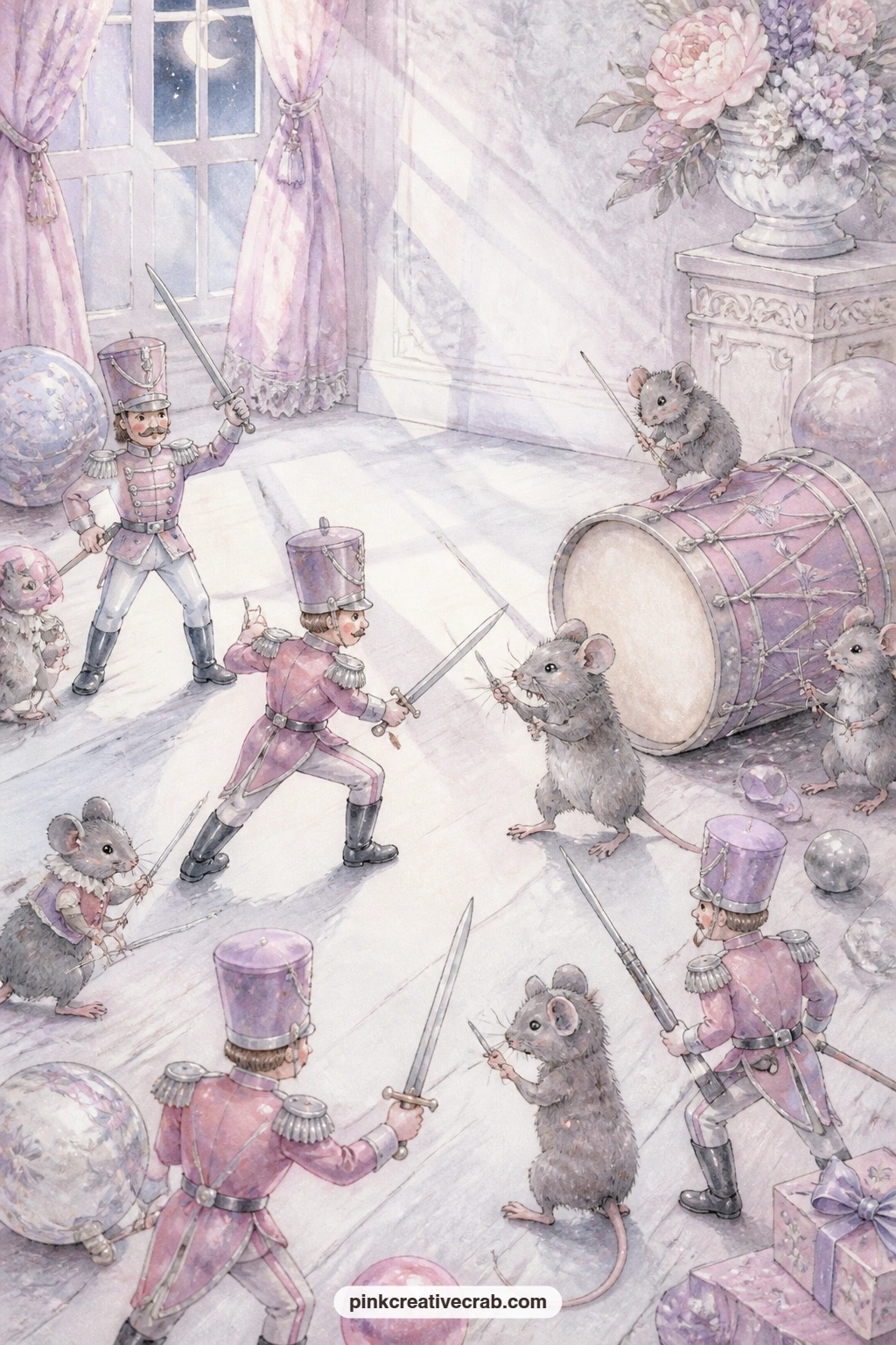 Battle Of Toys And Mice printable page — Describe your own small battle here, a deadline won, a fear faced down, something that felt larger than it was until