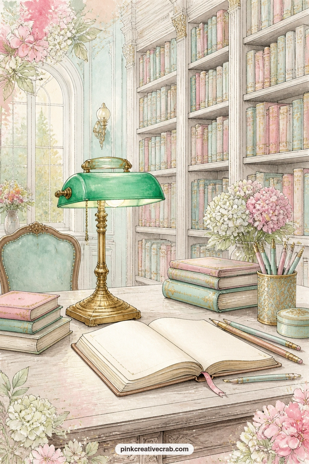 Library Reading Table printable page — Give this page to five quiet minutes: jot one line about the last book that kept you up too late, then set the pencils