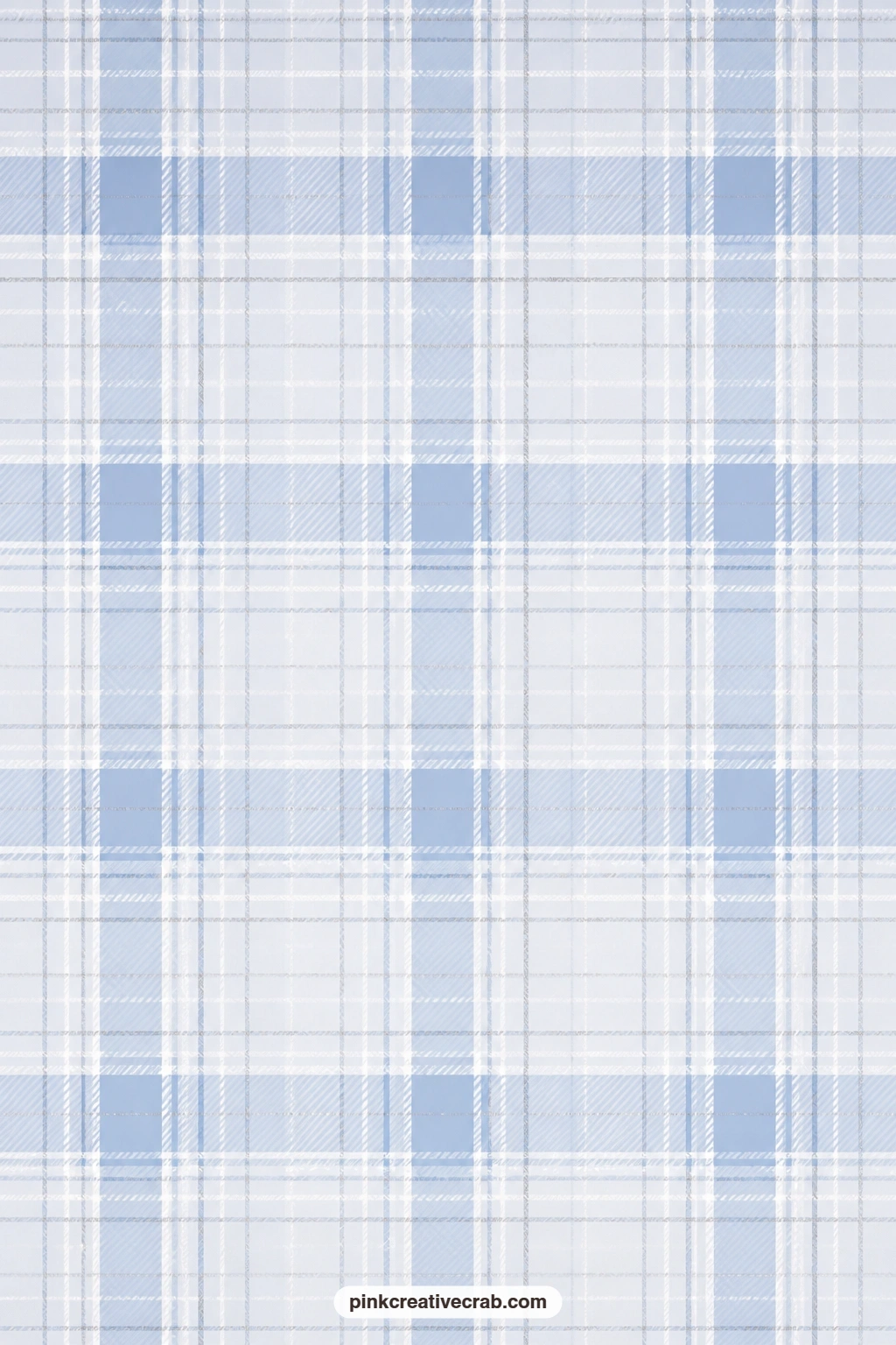 Silver Line Winter Plaid Paper printable page — The soft plaid with white and silver lines works well as a card mat behind a monogram or a small cut word