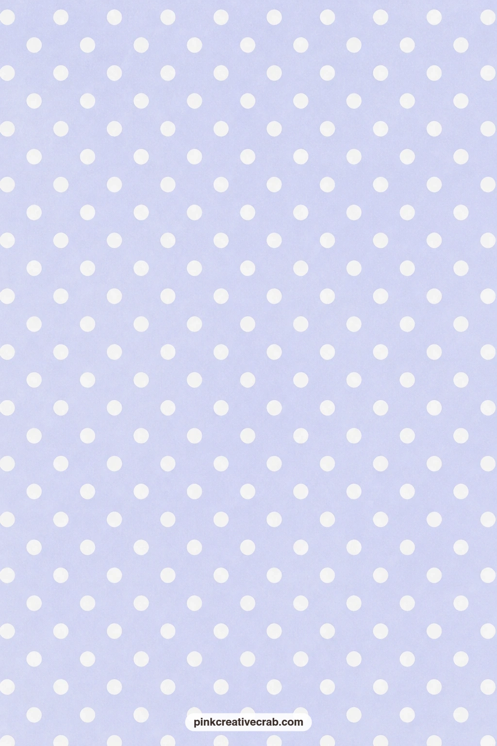 Periwinkle Polka Dot Paper printable page — Plain white polka dots on periwinkle make an easy pocket lining for a junk journal, simple enough to let a photo or