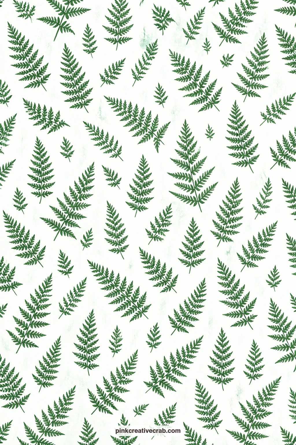 Fern Frond Paper printable page — Fine fern fronds in dark green make a quiet book cover or folio wrap for anyone who wants texture without a bold holiday