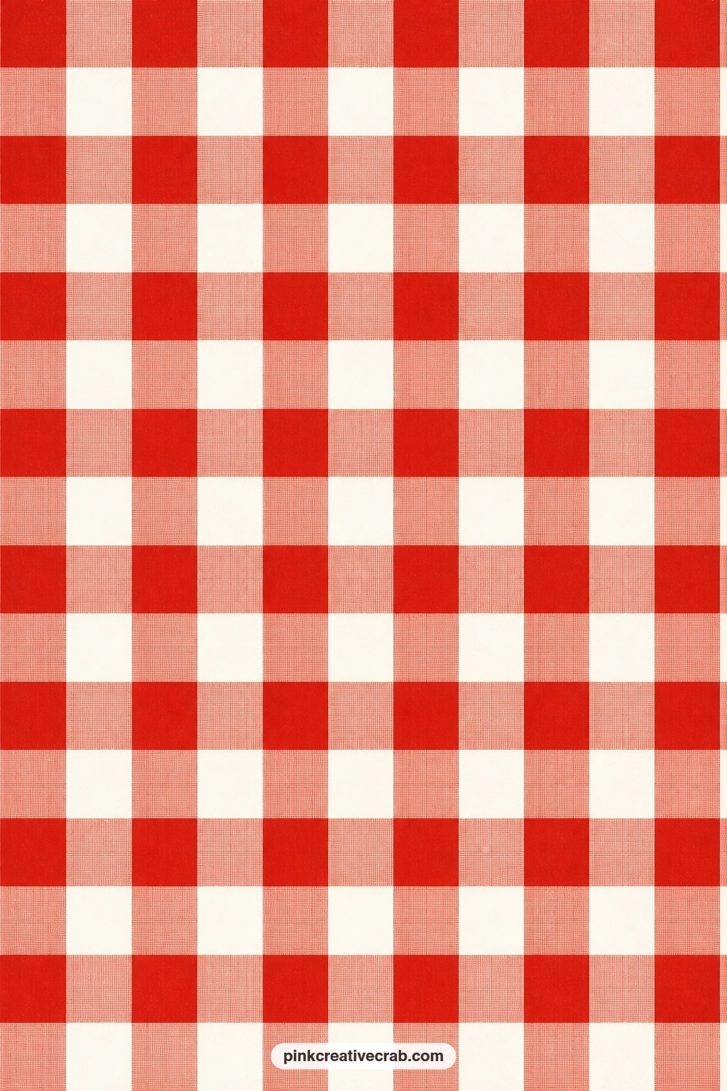 Buffalo Check Paper printable page — Big bold squares make this a sturdy base for a card mat tucked behind a sticker or a small cut-paper diorama scene. Red