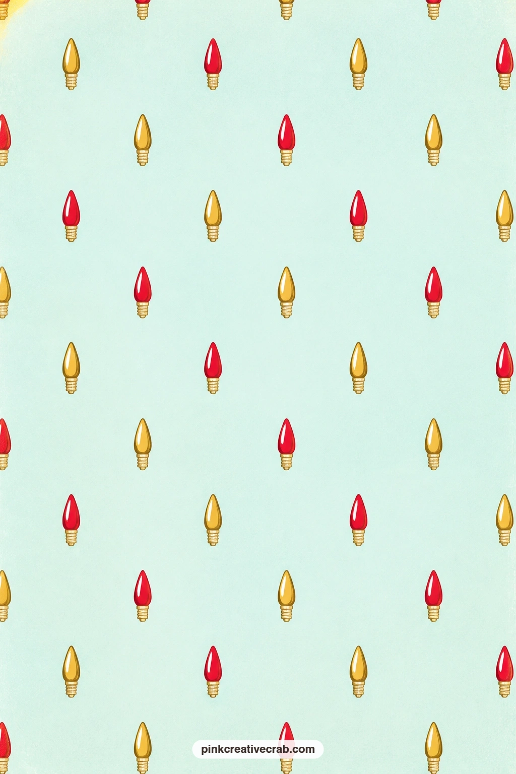 Bubble Lights Paper printable page — Try this as a wrapping paper for a small gift, the tiny bubble lights adding retro charm without crowding a gift tag or