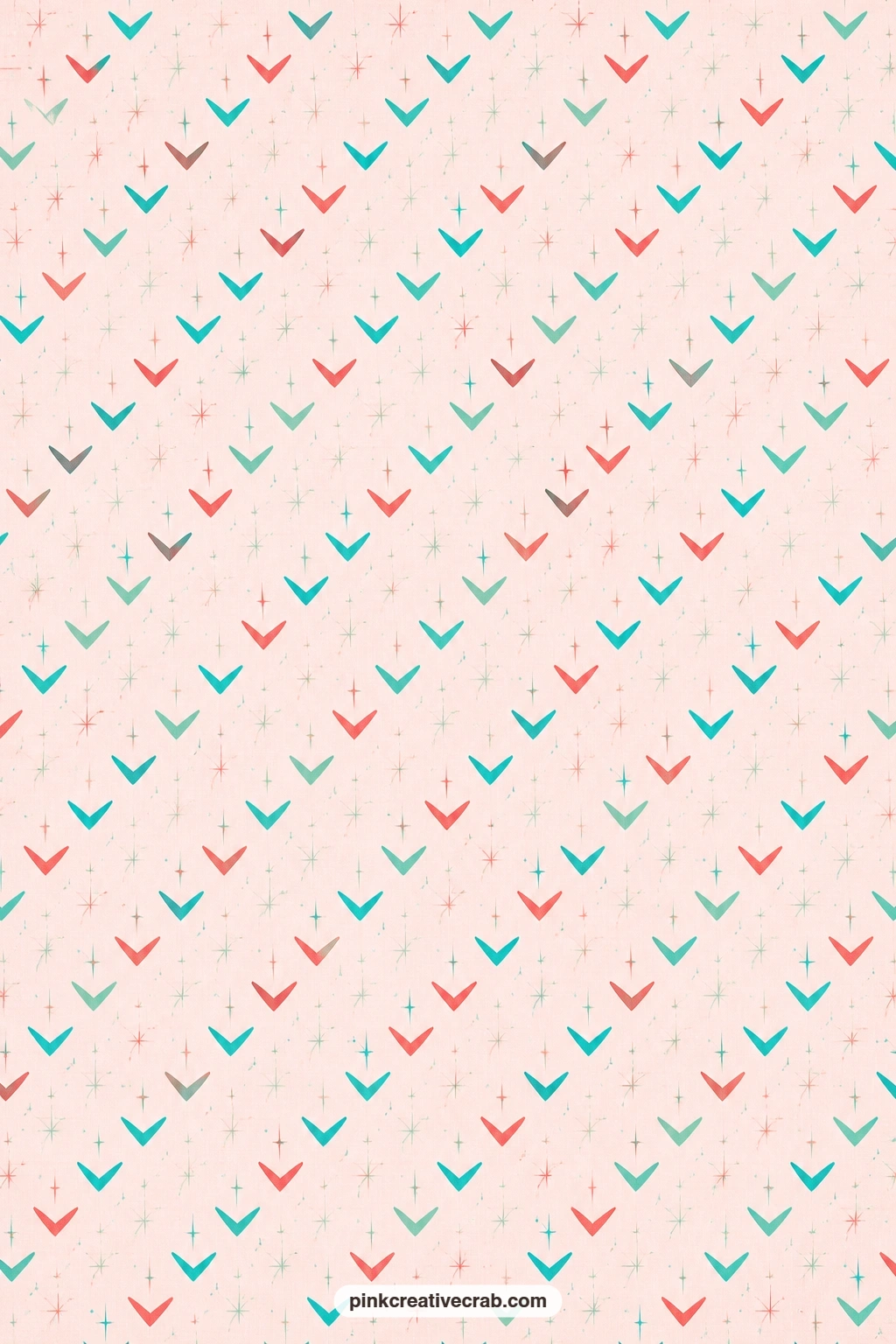 Chevron Sparkle Paper printable page — Use as a pocket lining for ticket stubs or postcards, the small chevrons keep the pattern light under a heavier