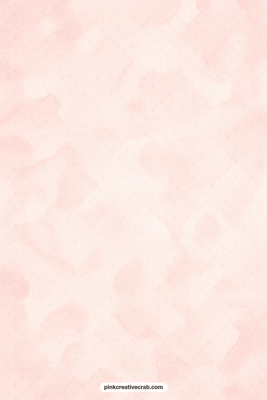 Blush Dot Wash Paper printable page — Faint tiny dots float across a pale blush watercolor wash, calm enough to sit behind a journaling card without pulling