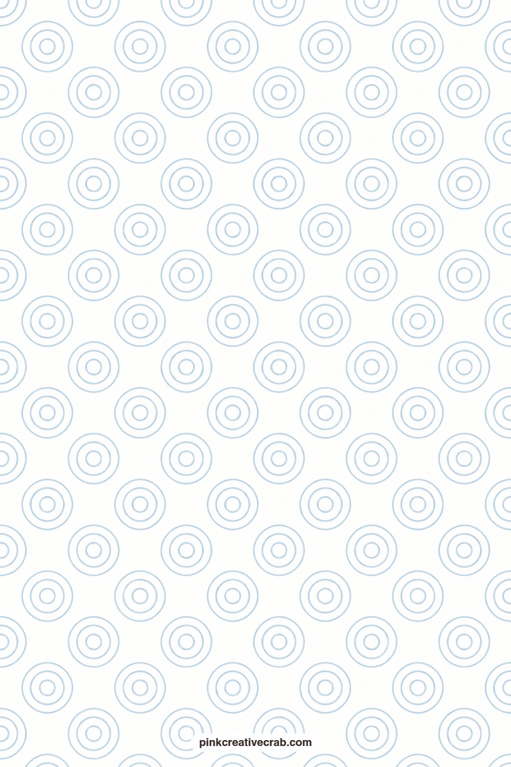 Concentric Circle Paper printable page — Soft blue concentric circles on white make a card mat with a bit more movement, good behind a small diorama scene or a