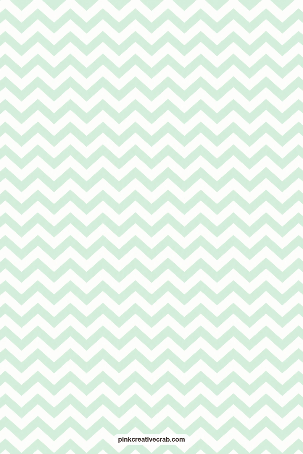 Mint Chevron Paper printable page — Mint and white chevron stripes give a card mat some direction, the zigzag reading as more playful than a straight stripe