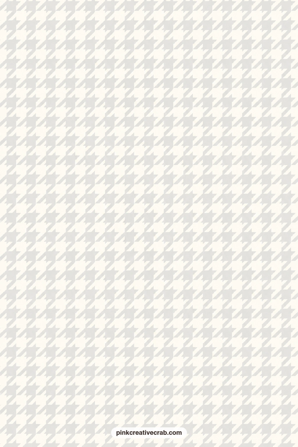 Houndstooth Paper printable page — Soft gray and white houndstooth lines an envelope with a tailored, slightly vintage feel that suits a dark academia junk