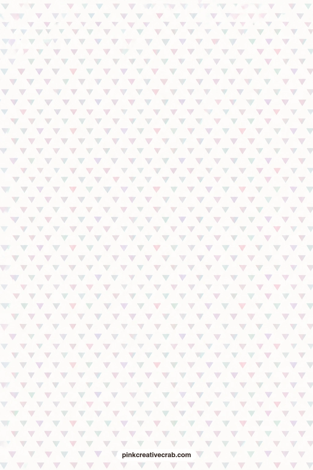 Pastel Triangle Paper printable page — Tiny pastel triangles in a half-drop repeat make a playful journal page base, small enough to sit quietly under a photo