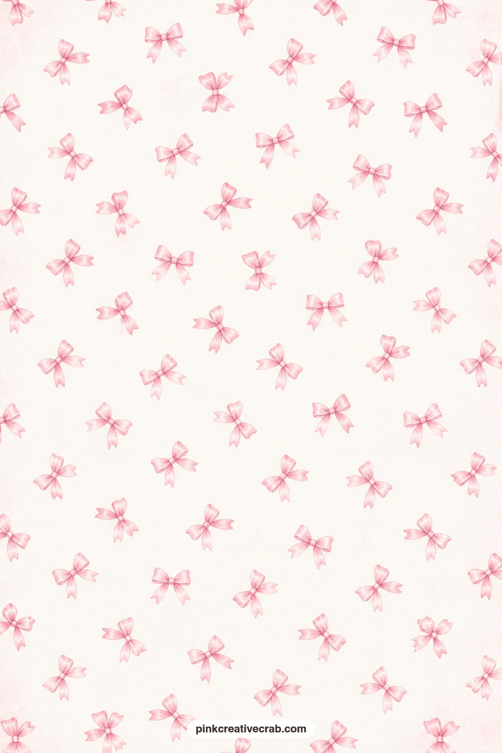 Pink Satin Bows Toss Paper printable page — Scattered satin bows on a clean white ground make a cheerful base for a vanity themed journal page under a photo of
