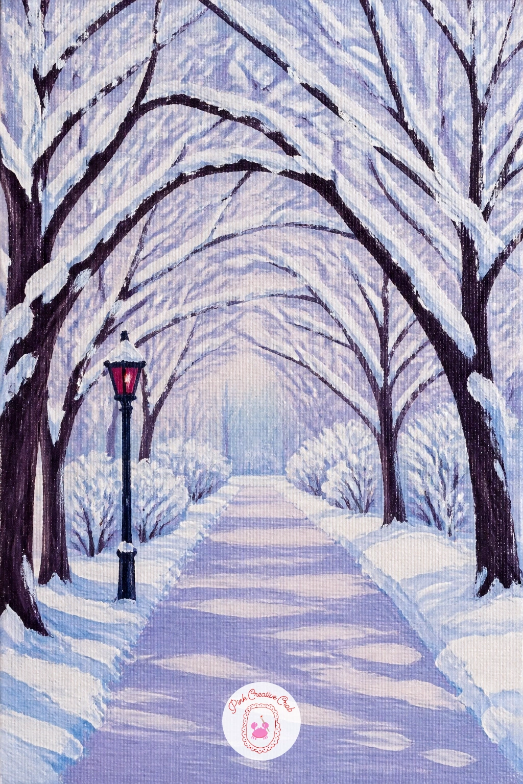 Park Path Under Snowy Branches — A quiet park path under arching snow-laden branches is a peaceful scene that rewards patience with the tree shapes. Snow