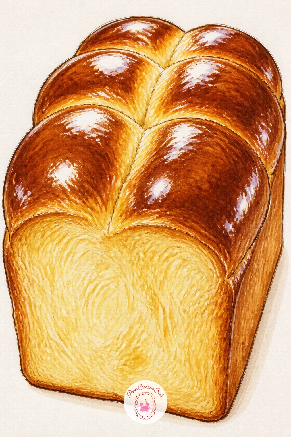 Brioche Loaf Glazed Shiny With Egg Wash — Brioche gives you a chance to focus entirely on shine, since its egg-washed crust is noticeably glossier than any