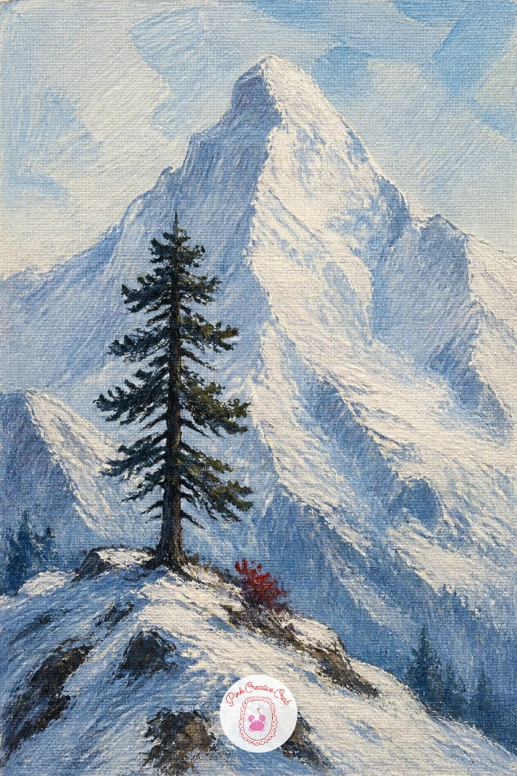 Lone Pine on a Ridge — A single pine against a huge peak is one of the simplest compositions on this list, which makes it a good one to practice restraint on.